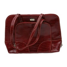 Case Logic Faux Leather Laptop Briefcase Messenger Bag 12
