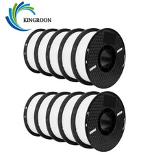 Kingroon 10KG 3D Printer Filament PLA 1.75 mm FDM Bundle Spool 10 Roll 1KG White picture