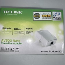 TP-Link AV500 Nano Powerline Adapter Starter Kit TL-PA4010KIT White Unused Box picture