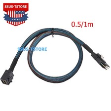 Lot Mini SAS HD SFF-8643 to SFF-8087 Internal Cable 0.5~1M for Server RAID, 6G picture