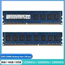 Hynix 8 GB DDR3 1333 1600 1866 MHz  DIMM Desktop Non-ECC Memory 240-pin x1/x2/x4 picture