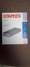 Staples USB 3.0 7 Port Hub New Sealed picture