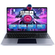 15.6 inch Laptop Computer Intel Quad-Core Processors 12GB RAM ＆ 512GB SSD picture