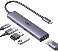 UGREEN 5-in-1 USB-C Laptop Adapter & Stand Docking Station HDMI/USB-A/SD/TF picture