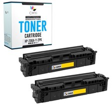 2-Pack CMYi Replacement 206A Yellow Cartridges for HP Color LaserJet Pro M255dn picture