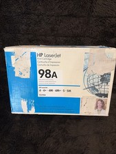 New OEM HP 98A Black 92298A LaserJet Toner Cartridge New In Sealed Box picture