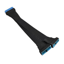USB 3.0 Header Extension Cable 19/20 Pin 1 to 2 Y Splitter Internal Extension A picture