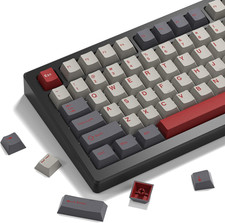 Womier Double Shot PBT Retro Keycaps 138 Keys Cherry MX Key Caps | Custom Retro picture