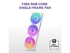NZXT F360 RGB CORE RF-U36HF-W1 360mm RGB LED Single-Frame RGB Fan Unit picture