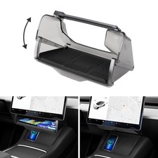 Canvcle Hidden Under Screen Storage Box for 20162026 Tesla Model Y/Model 3 Ac... picture