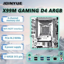 JGINYUE X99M Gaming D4 ARGB Motherboard LGA2011-3 Micro-ATX for Xeon E5 V3 V4 picture
