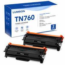 TN760 High Yeild Toner Cartridge 2Pack for HL-L2390DW MFC-L2710DW TN-760 picture