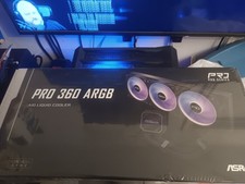 ASRock Challenger 360 Digital 360mm AIO Liquid CPU Cooler ARGB Black -  picture
