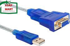 Dtech 10 Feet USB to Serial Female Adapter Cable DB9 RS232 to USB 2.0 Cord picture
