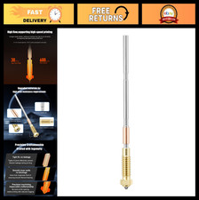High Flow 0.4mm Hardened Steel Nozzle for Prusa i3 MK4/XL/MK3.9, Titanium Pipe, picture