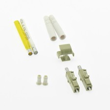 15 Pack of LC/UPC Multimode Duplex Connector 2mm Gray (10pack) picture