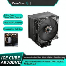 DeepCool AK700VC CPU Air Cooler 7 Heat Pipes Single Tower For LGA1851 AM5 picture