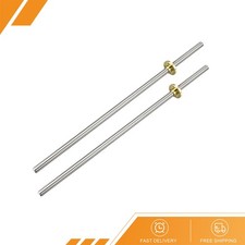 2PCS 300mm T8 Pitch 2mm 2mm Screw Rod with Copper Nuts picture