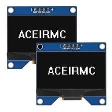 2 PCS 1.54 Inch OLED Module 128x64 SSD1309 IIC I2C Display Board White picture