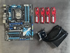 Asus P7p55d Pro Motherboard G.Skill Rip Jaw DDR3 64gigs Total & Corsair Liquid picture