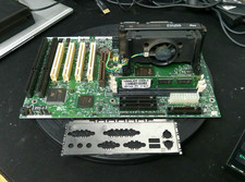 Intel AL440LX Motherboard W/ 128MB RAM, Intel Pentium II SL2MZ & I/O Shield picture