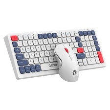 Wireless Keyboard & Mouse Combo, Rechargeable, Bluetooth & 2.4G, Office Set picture