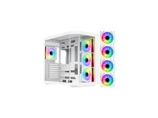 DIYPC ARGB-N3-W White USB3.0/ Type C Tempered Glass E-ATX /ATX Gaming Computer C picture