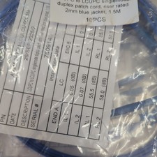 Lot of 10 LC-SC Single Mode 2mm Fiber Optic Cable duplex Patch Cord Jumper 1.5m picture