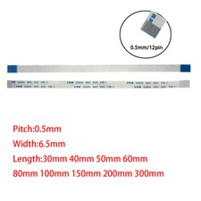 12Pin FFC FPC Flexible Flat 0.5mm Pitch Cable AWM VW-1 20624 80C 60V A B Type picture