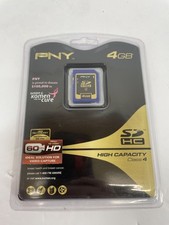 PNY 4GB SDHC Class 4 Memory Card High Capacity Video Capture Made in Japan NEW picture