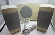 Vintage Gateway 2000 Altec Lansing Computer Speaker System 3-Piece Set. Works picture