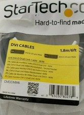 NEW Startech.com 6ft DVI-D Dual Link Video Cable 25-pin Male to Male DVIDDMM6 picture