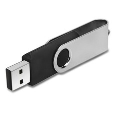 IMEASON Swivel Design 16GB USB Flash Drive with Keychain, 2.0 Black picture