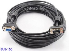 50 ft. Ultra-Slim SVGA HD15 M/F Monitor Extension Cable picture