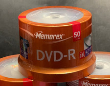 Memorex DVD-R 16X 4.7GB 120min - 50PK - NEW Sealed Spindle picture