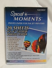 Special Moments Digital Photo Paper Ink Jet Printer Glossy 20 Sheets 4 X 6 New picture