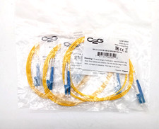 3x Fiber Optic Patch Cable FC  2M LC LC SM DPX C2G 26264 picture