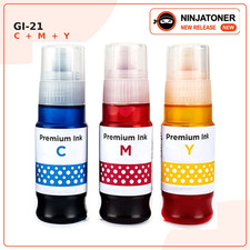 3 PK GI-21 Dye Ink refill bottle Set For Canon Pixma Megatank G1220 G2260 G3260 picture