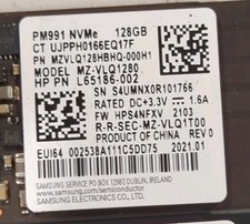 Lot Of 10 Samsung PM991 128GB NVMe PCIe Gen3 x4 M.2 2280 MZ-VLQ1280 PARTS picture