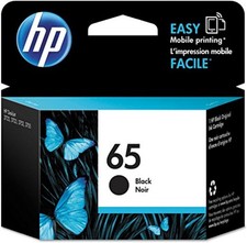 HP 65 Black Ink Cartridge | Works with AMP 100, DeskJet 2600, 3700; Envy 5000  picture