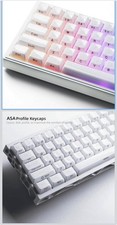 Womier ASA Profile Translucent Crystal Jelly Keycap Set, White picture