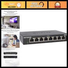 8-Port Gigabit Ethernet Unmanaged Network Switch - High-Speed Networking Hub picture