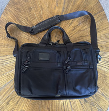 Tumi T-Pass Black Nylon Padded Laptop Briefcase Bag Shoulder Strap 15 in picture