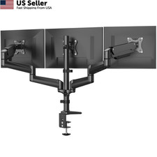 HUANUO Triple Monitor Mount for 17 to 32 inch Screens, 17 32 inch, Black picture