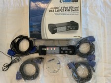 Truelink 4 Port VGA USB 2.0/PS2 KVM Switch CablesToGo 35555 picture