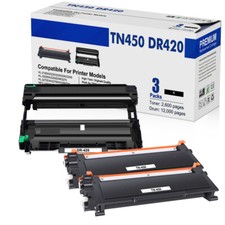2PK TN450 Toner + 1PK DR420 Drum Set For Brother MFC-7860DW 7460DN DCP-7065DN picture