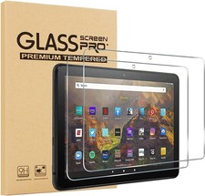 2-Pack Tempered Glass for All-New Fire HD 10 2021/2023 10.1 Inch picture