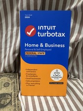 2024 Intuit Turbotax Home Business Federal State Window Mac USA Sealed NEW 2024 picture