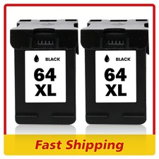 2PK 64 XL Black Ink Cartridges for HP 64XL ENVY 6220 6232 6234 6252 6222 7858 picture