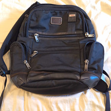 TUMI Black Laptop Backpack with Multi-Compartment Organizer picture